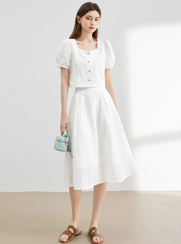 Little White Dress Set