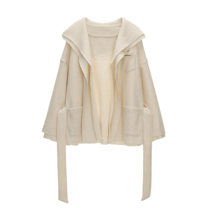 Double-Layered Fur-Trimmed Coat