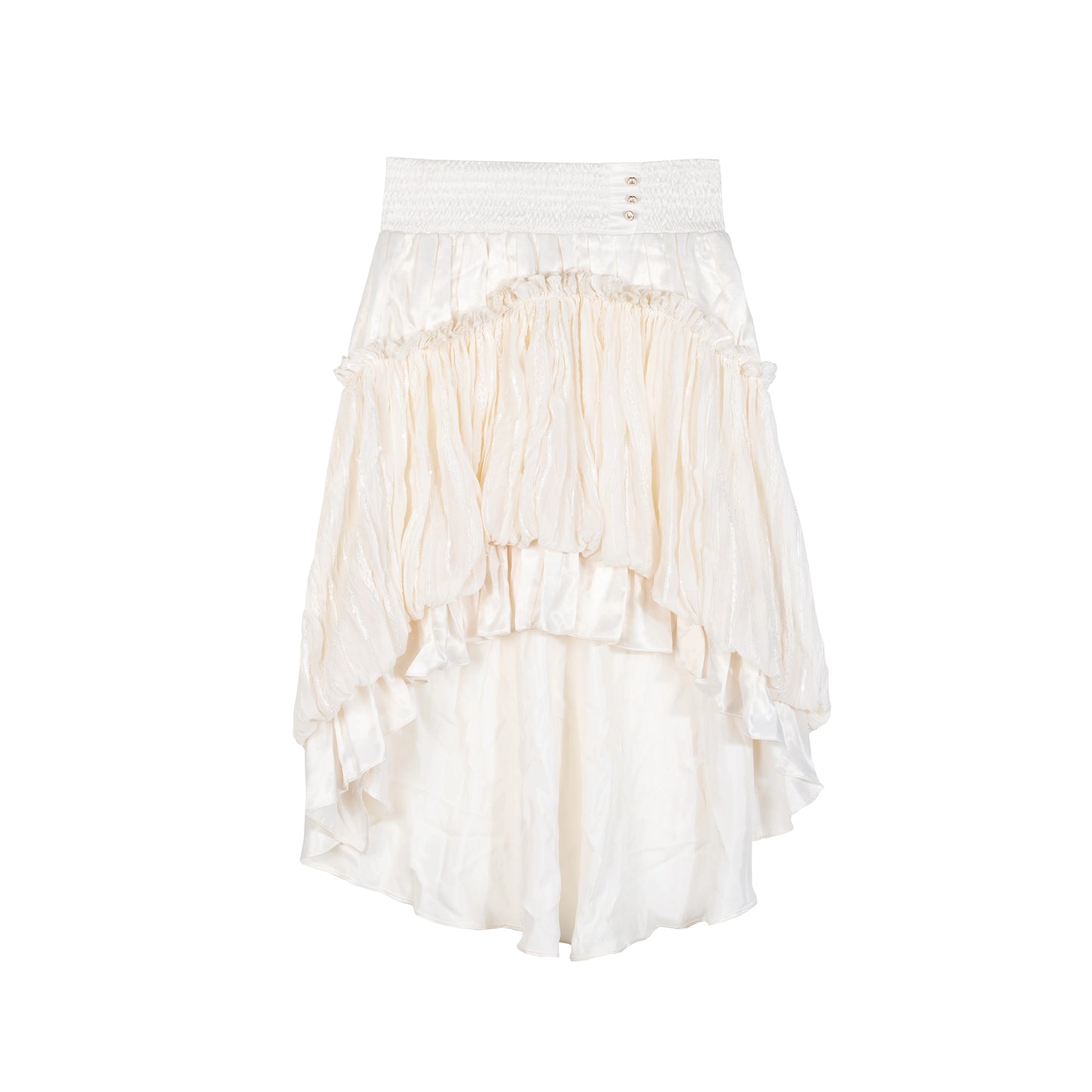 Asymmetrischer Rock mit hoher Taille