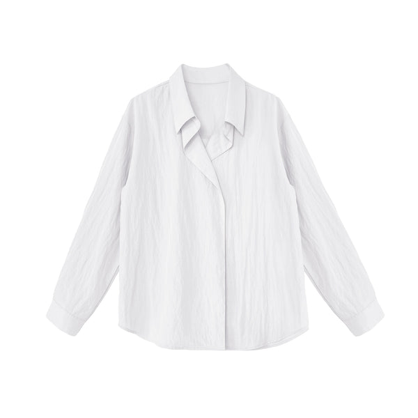 Niche Purple Long-Sleeved Shirt