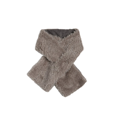 Lamb Wool Horn Button Jacket Set