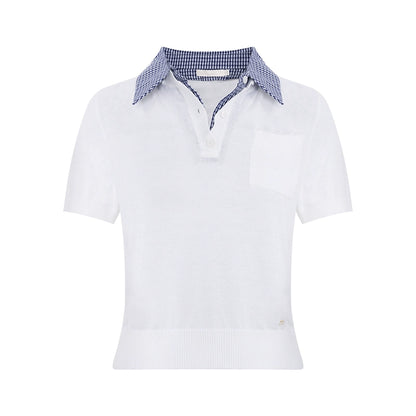 Checkered Knit Top Shorts Set-Up