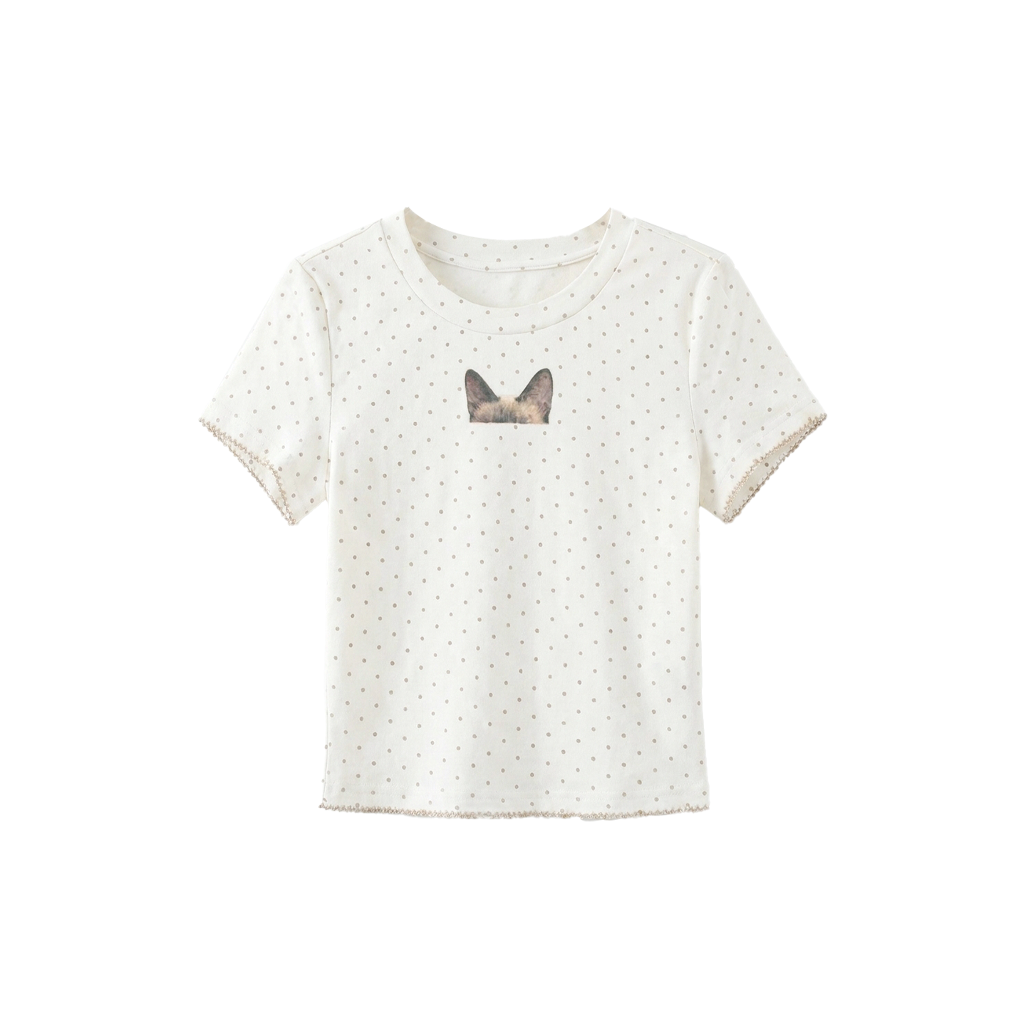 Polka Dot Tencel Top and Pants Set-Up