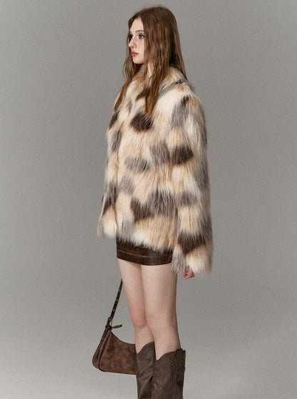 sense short eco-friendly fur coat jacket