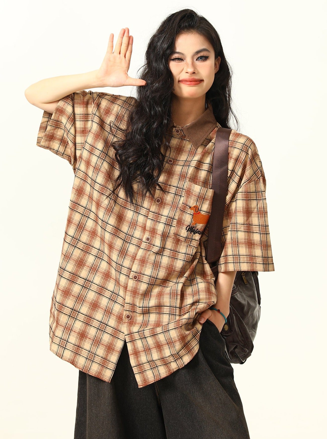 Retro Maillard Plaid Shirt