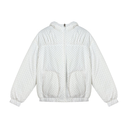 Reversible Polka Dot Hooded Jacket