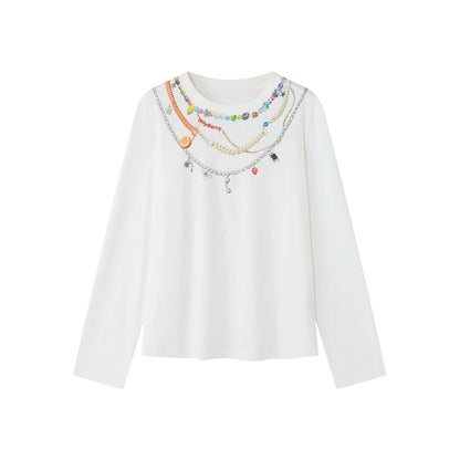 End of Summer Chain Print Top