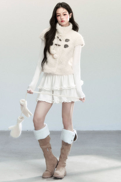 Fragile Holiday Fur Vest