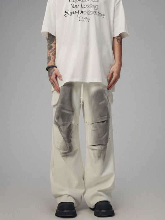 High Street Dirty Distressed Fallschirmjäger-Hose