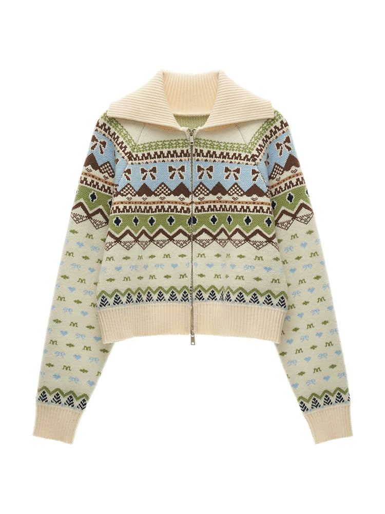 Fair Isle Roll-Neck Sweater