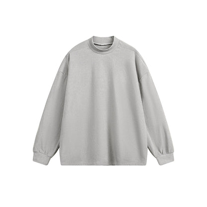 Solid Color Long Sleeve Loose Sweatshirt