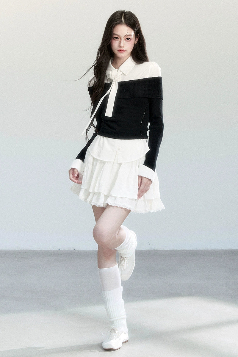 Fragile Layered Knit Top