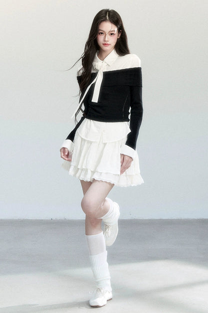 Fragile Layered Knit Top