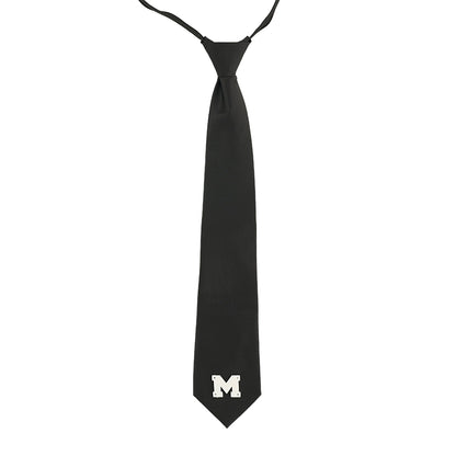 Black Lettered Accents Casual Tie