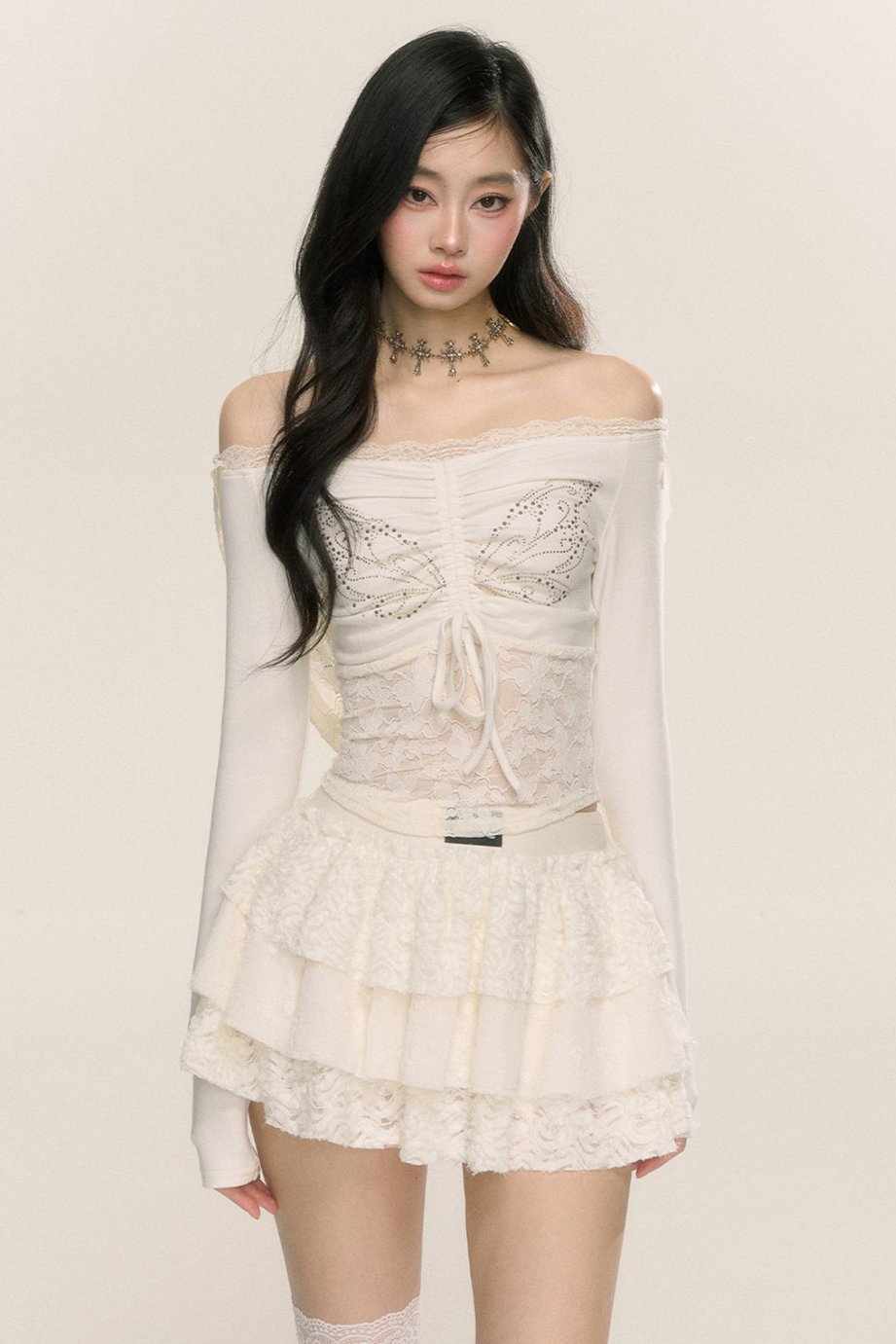 Translucent Poetry Lace Top
