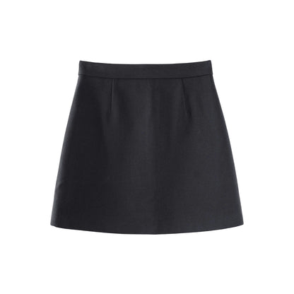Woolen A-Line Skirt
