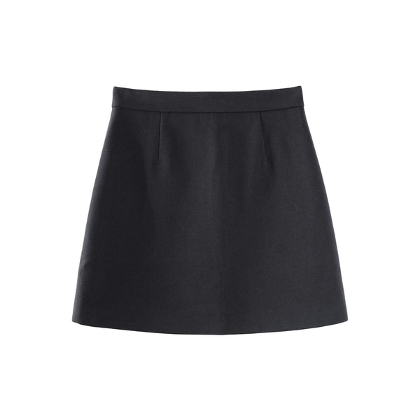 Woolen A-Line Skirt