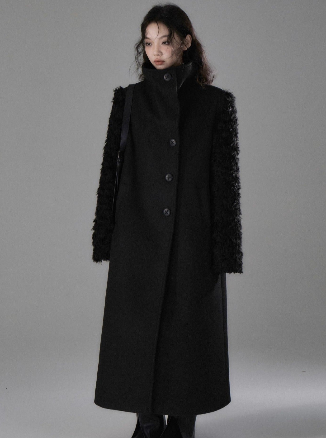 Midi woolen coat