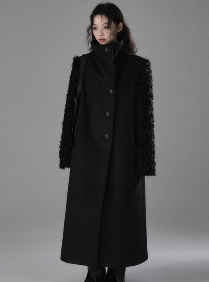 Midi woolen coat