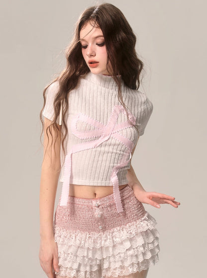 Sweet Doll Knit Crop Top