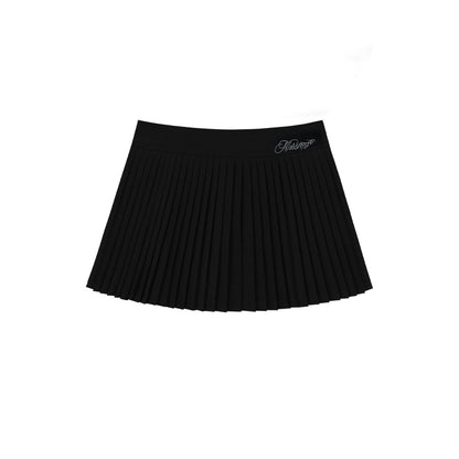 Modern High-Waist Pleated Skirt