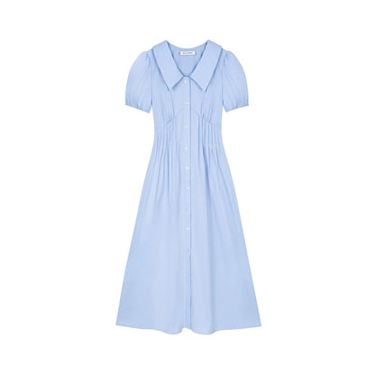 Puff Sleeve A-Line Dress