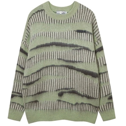 Atmosphere crewneck knitted sweater outer