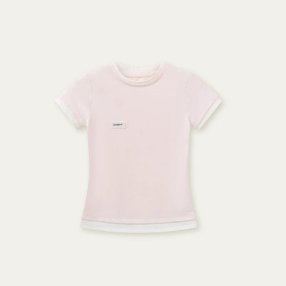 Contrasting Cotton Slim-Fit Top
