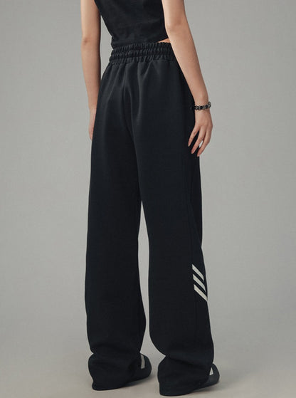 Gestreifte Freizeit-Sweatpants im Vintage-Look