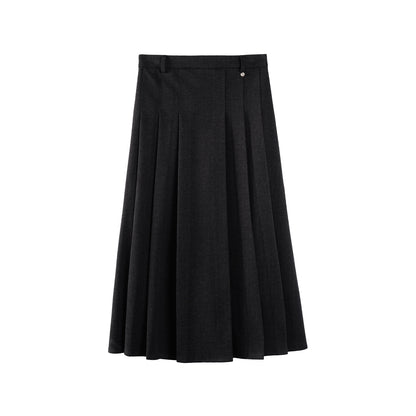 French Woolen Pleated Skirt