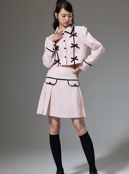 Jacket High Waist Skirt Two-piece Set