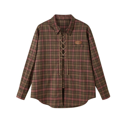 VINTAGE CHECKED LONG SLEEVE SHIRT