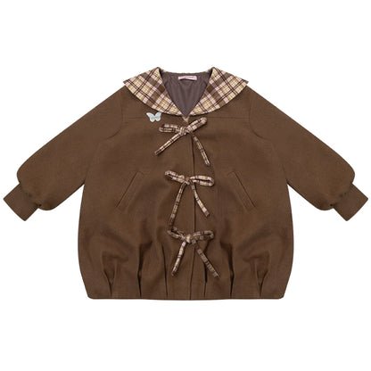 Autumn Doll Brown Woolen Coat