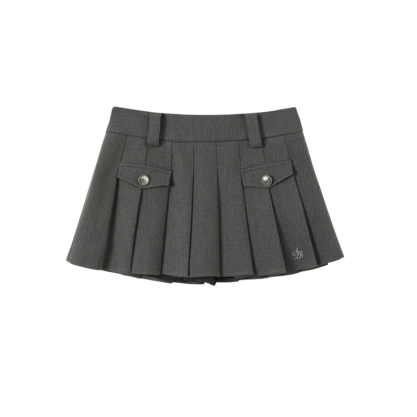 High Retro Pleated Skirt