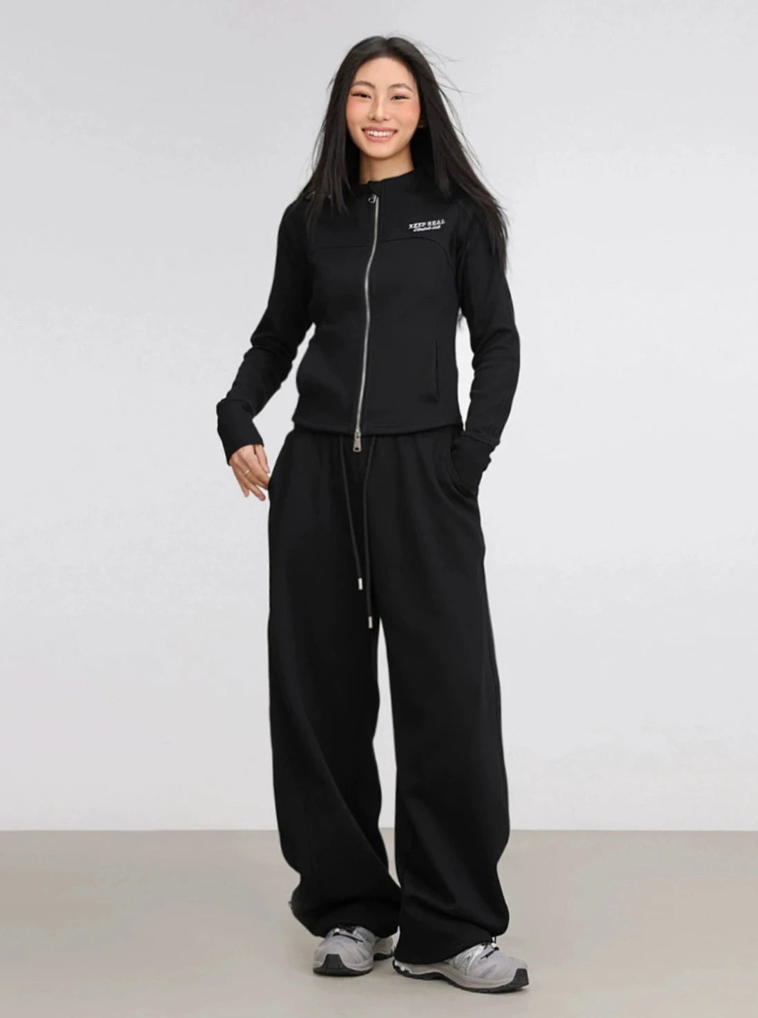 Long-Sleeved Hip-Hop Top Trousers Set-Up