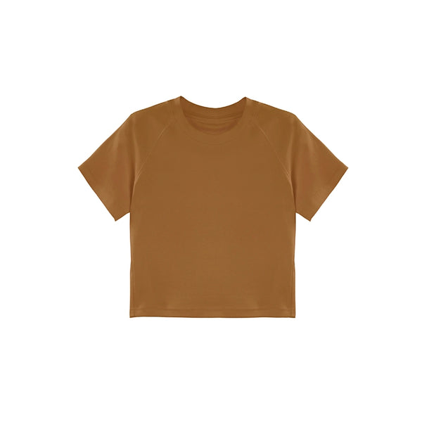 Slim White Crop T-Shirt