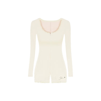 Slim Fit Long-Sleeve Jumpsuit