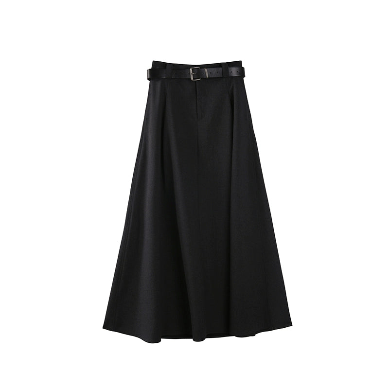 Tall Black Flare Skirt