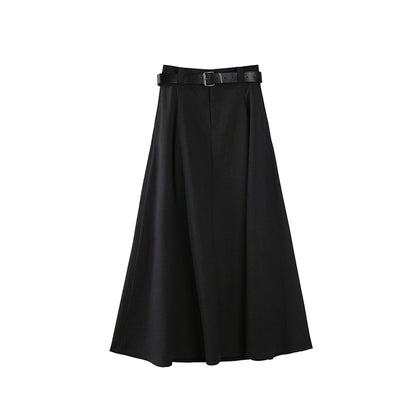 Tall Black Flare Skirt