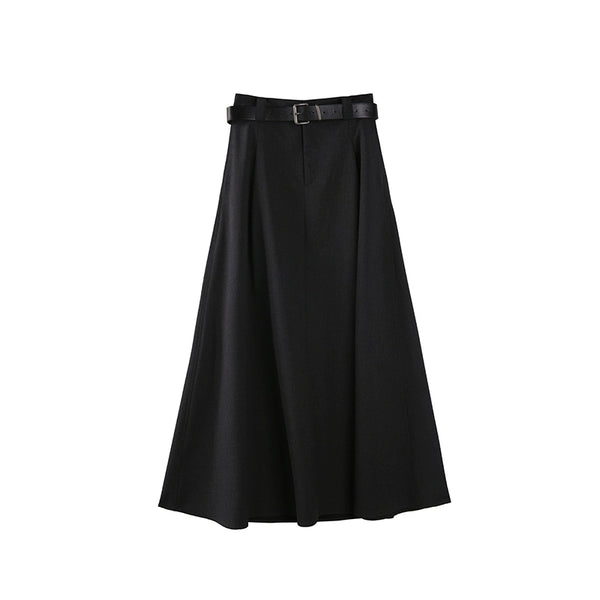 Tall Black Flare Skirt