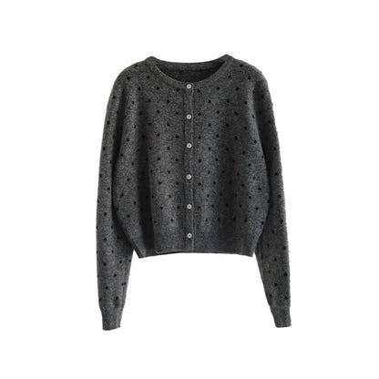Romantic Polka Dot Cardigan Set-Up
