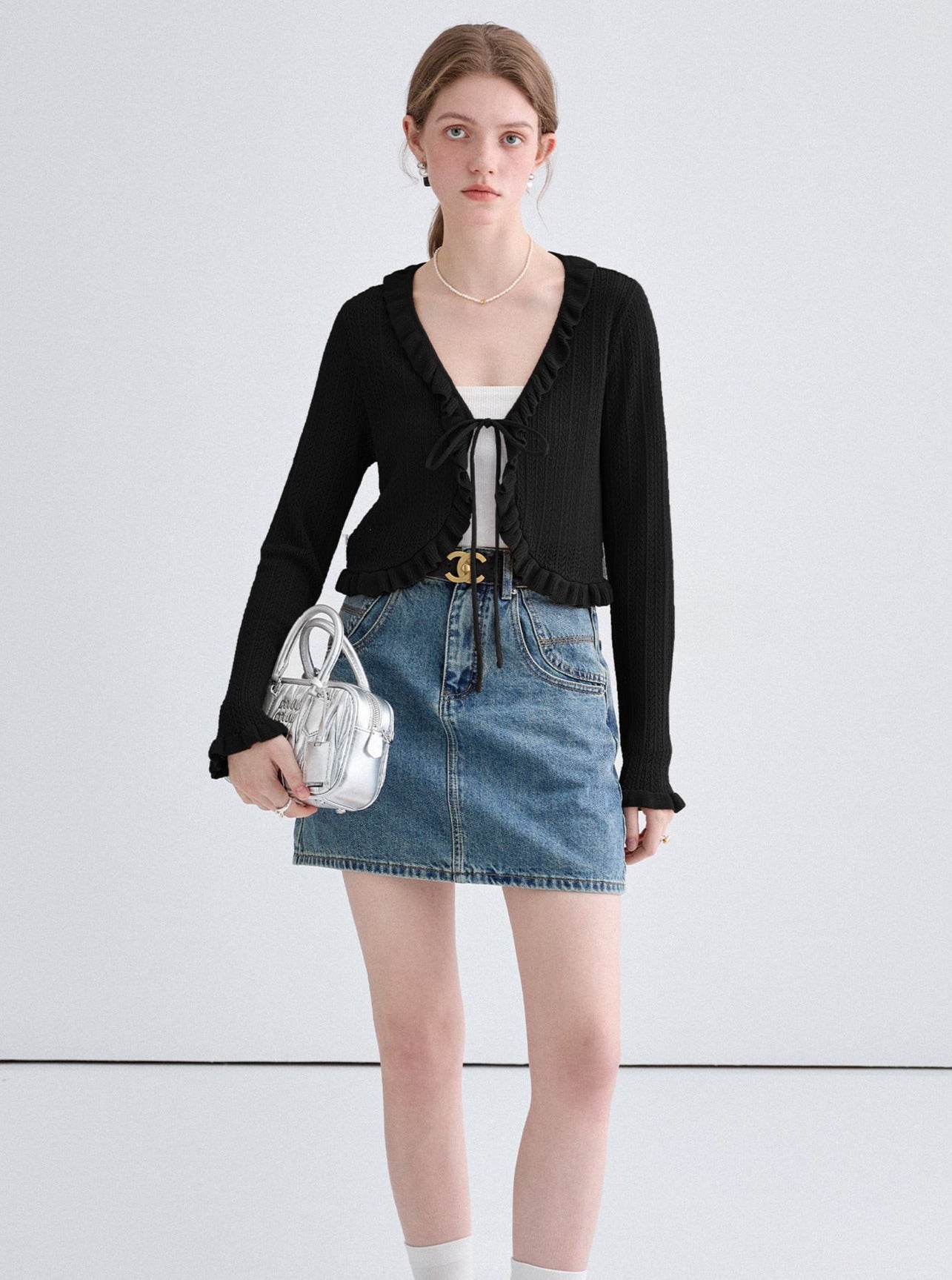 Retro Slim Denim Hip Skirt