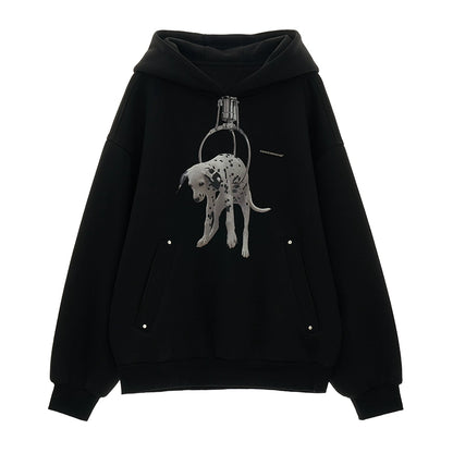 Doll Dalmatian Air Layer Hooded Sweatshirt