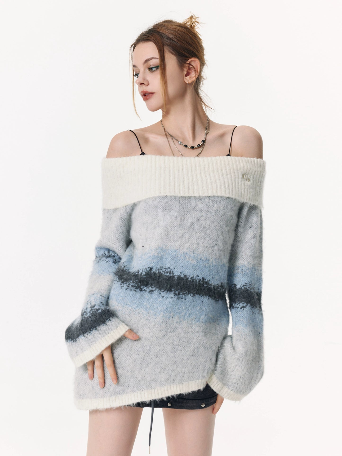 Luxury One-Shoulder Knit Tops