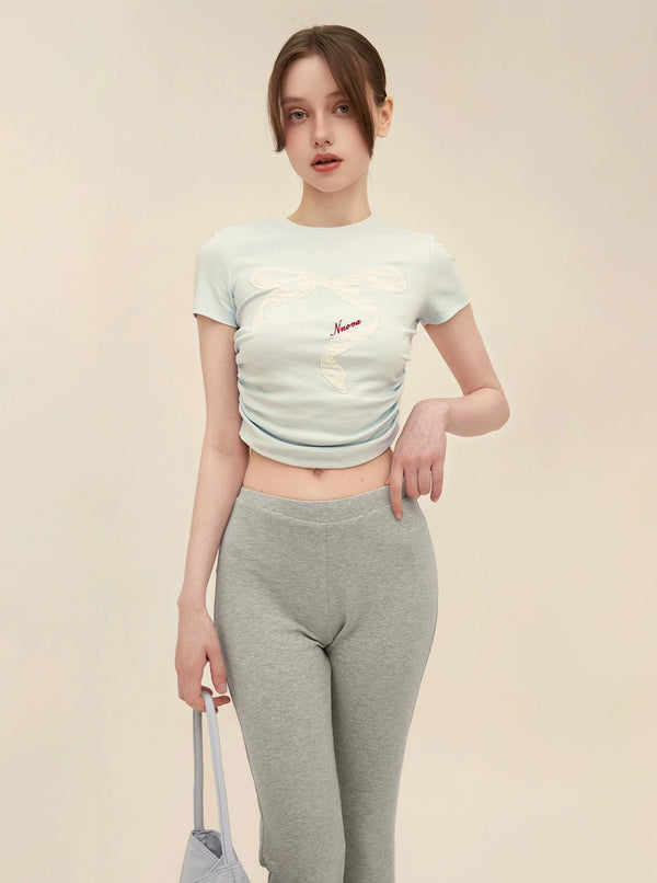 Retro Lace Patch Crop Set-Up