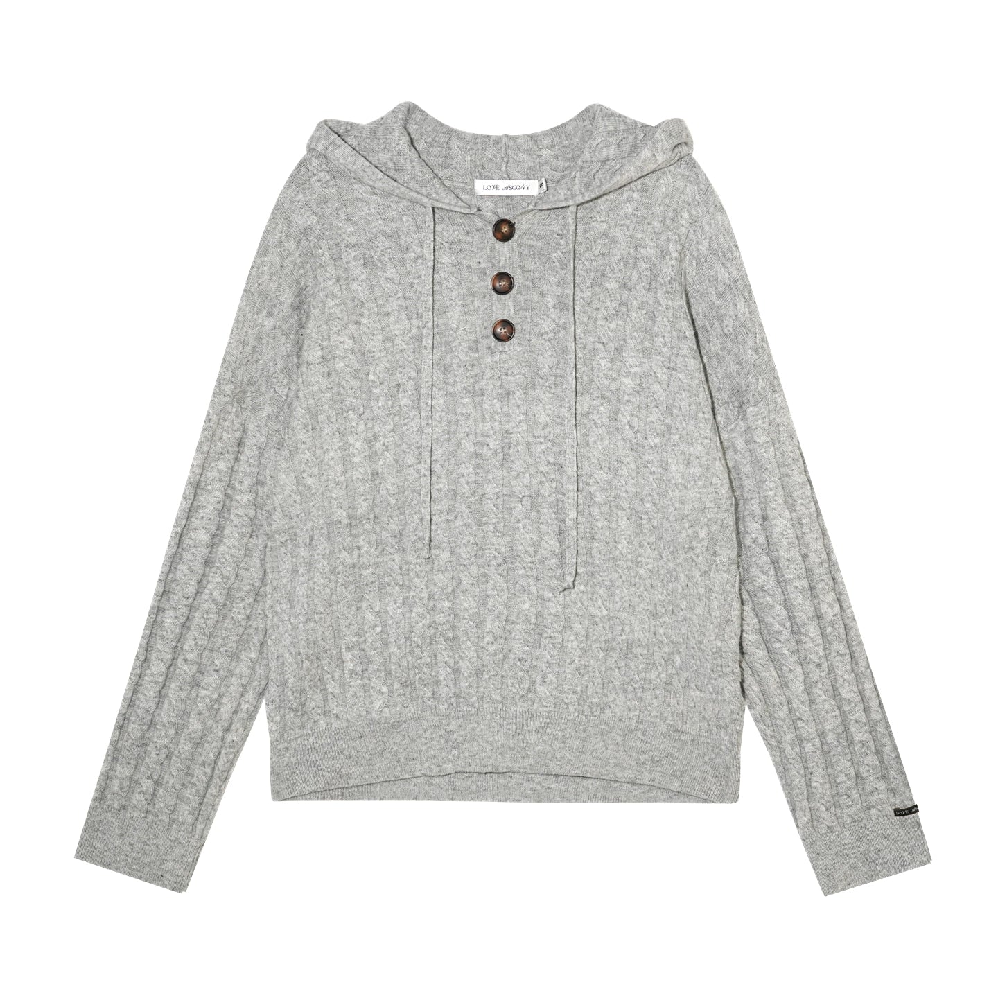 Wool Blend Hooded Knit Set-Up