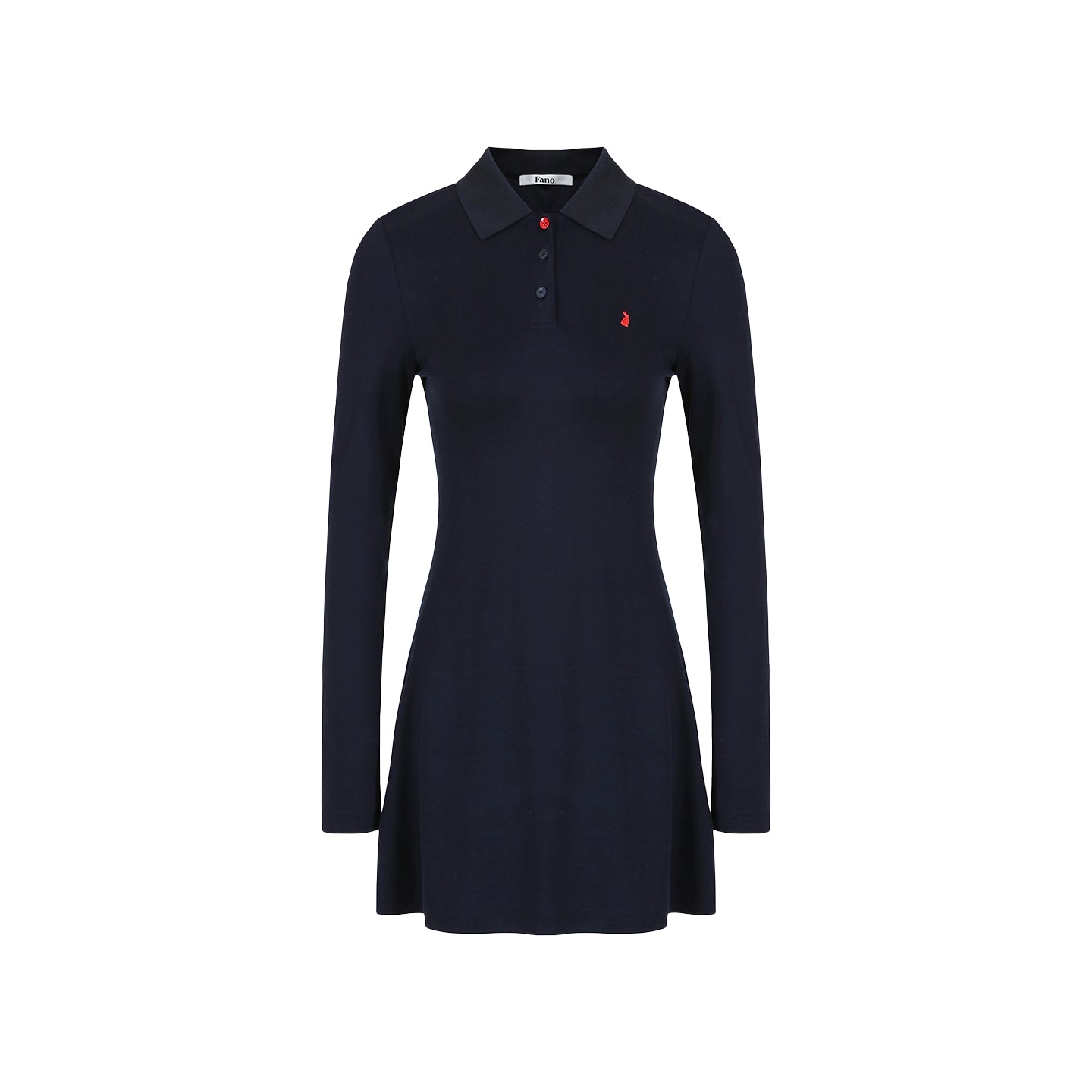 Slim Contrast Long Sleeve Dress