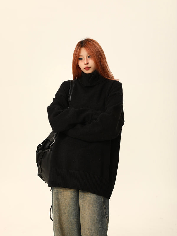 Turtleneck versatile base knit underneath Sweater