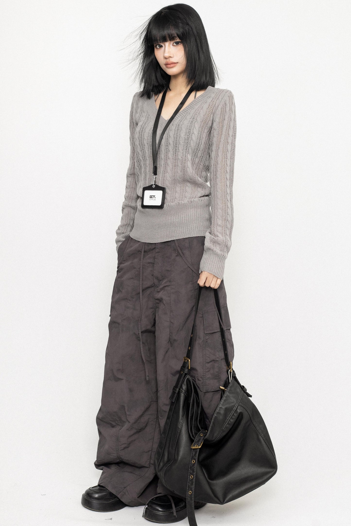 College Style V-neck Shirt