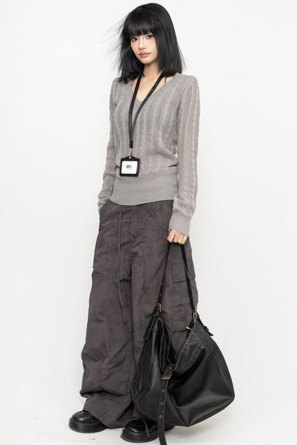 College Style V-neck Shirt